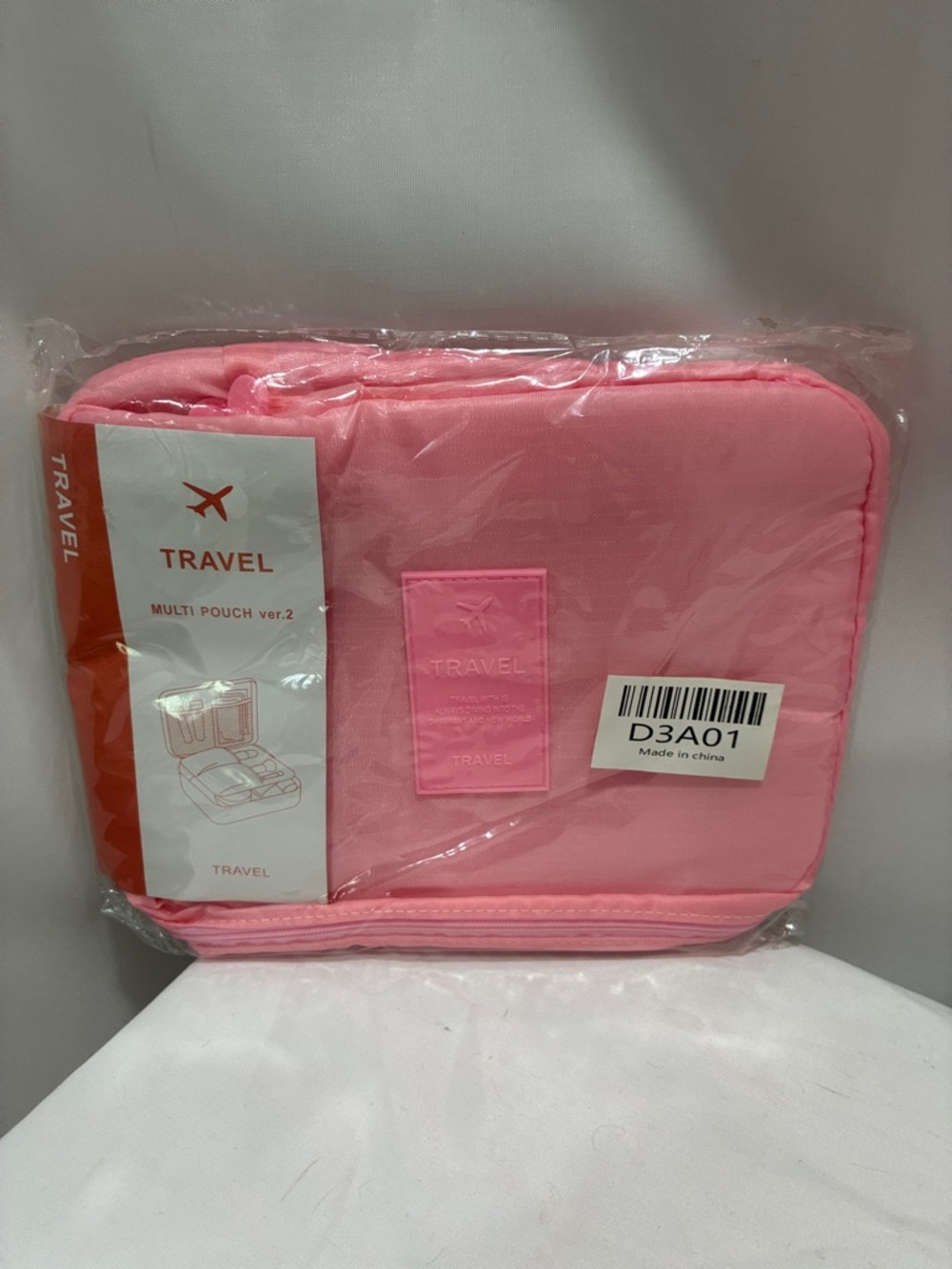 Bright Pink Travel Multi Pouch NWT